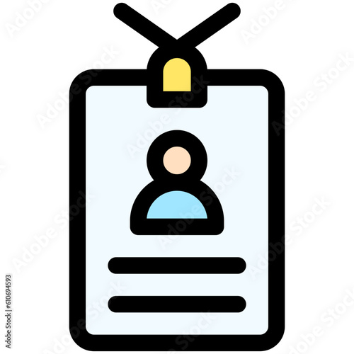 ID card icon, Marathon related vector