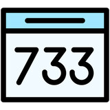 Bib with number icon, Marathon related vector