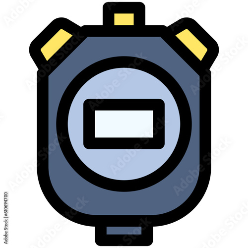 Stopwatch icon, Marathon related vector