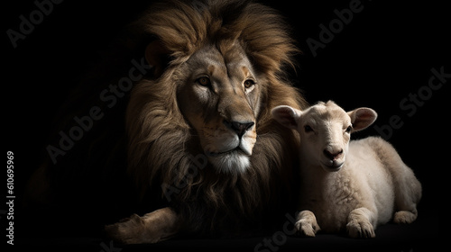 leão e ovelha juntos  © Alexandre