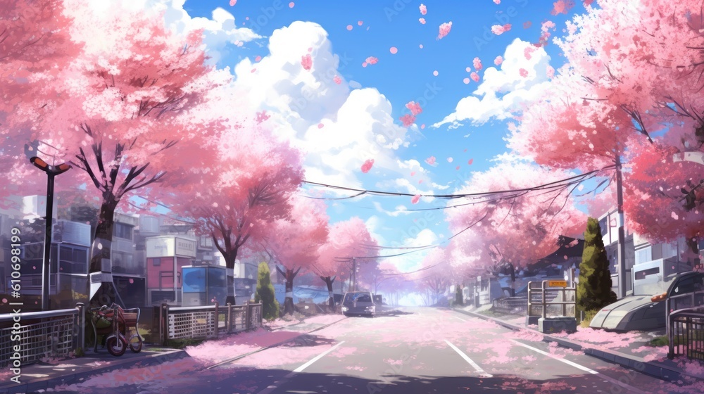 Anime style Park background on Craiyon