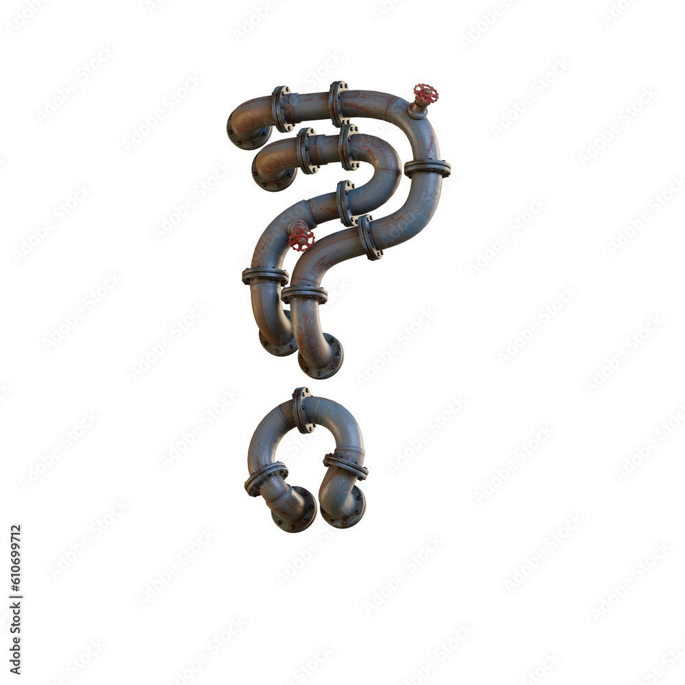 Heat Pipes 3D Alphabet or PNG Letters Heat Pipes 3D Alphabet or PNG Letters