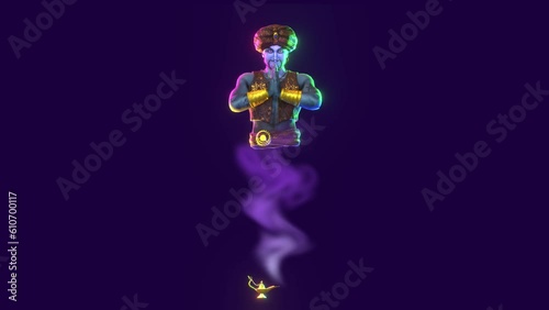 Genie grants a wish.