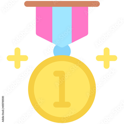 Medal icon, Marathon related vector