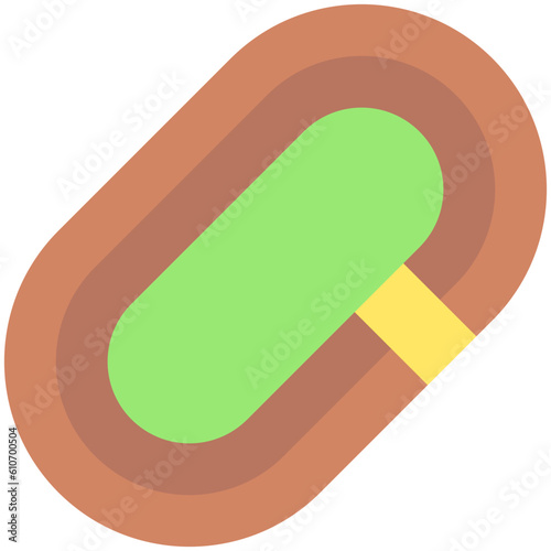 Track and field icon, Marathon related vector