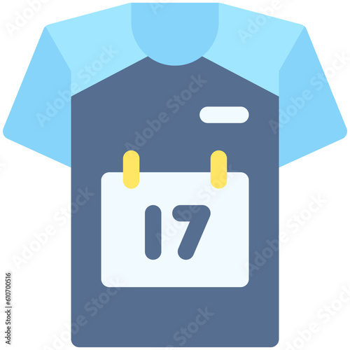 T-shirt icon, Marathon related vector