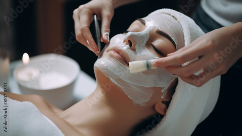 tratamento de pele facial em spa de beleza 