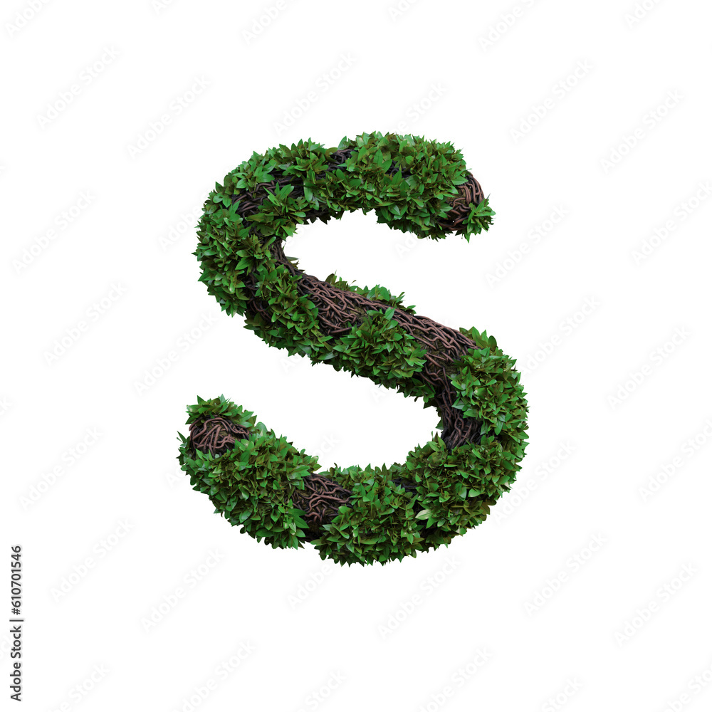 Jungle Forest 3D Alphabet or PNG Letters Jungle Forest 3D Alphabet or PNG Letters