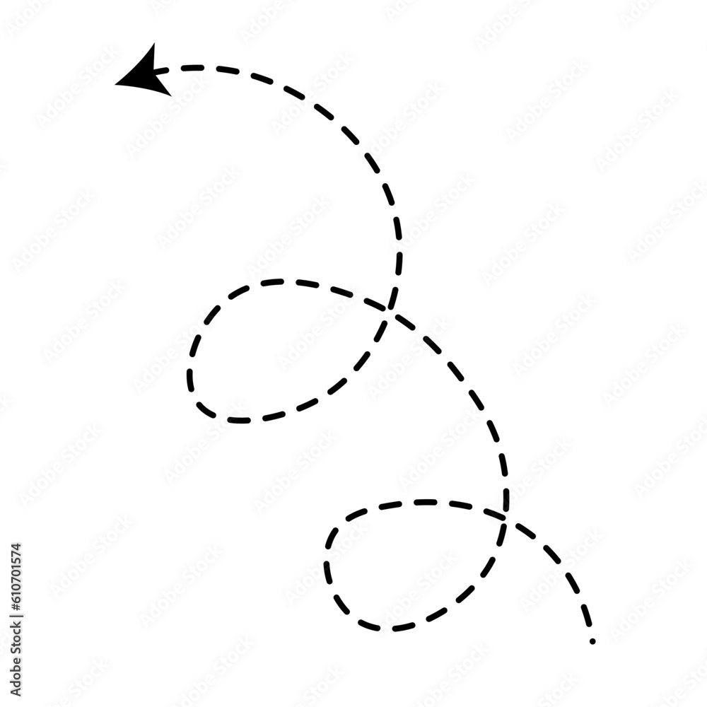 Arrow Dashed Line Arrow Dashed Line