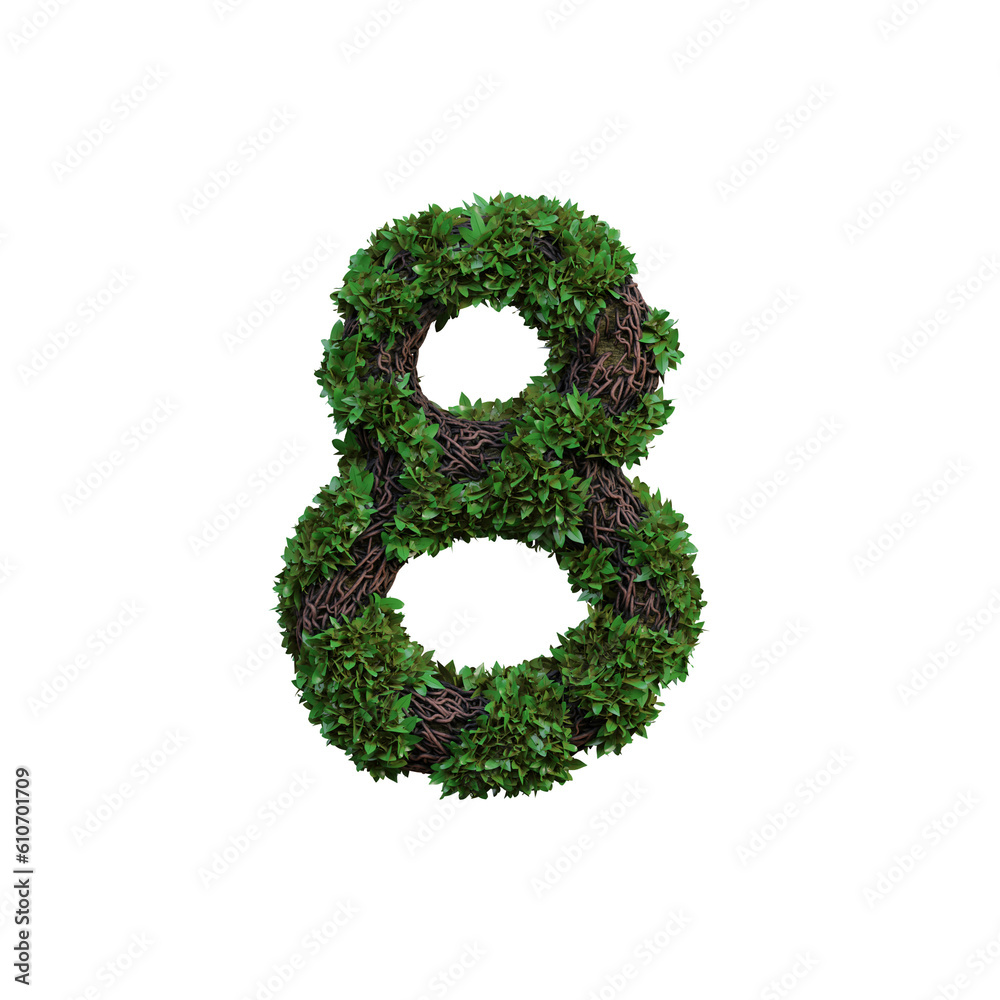 Jungle Forest 3D Alphabet or PNG Letters Jungle Forest 3D Alphabet or PNG Letters