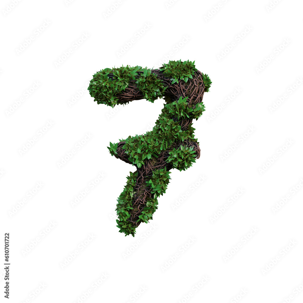 Jungle Forest 3D Alphabet or PNG Letters Jungle Forest 3D Alphabet or PNG Letters