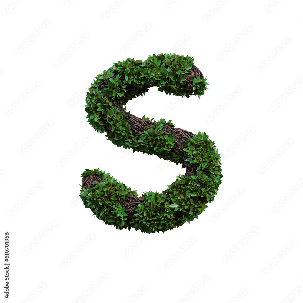 Jungle Forest 3D Alphabet or PNG Letters Jungle Forest 3D Alphabet or PNG Letters