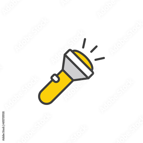Trochlight icon design with white background stock illustration