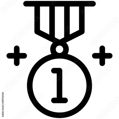 Medal icon, Marathon related vector