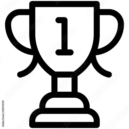 Trophy icon, Marathon related vector