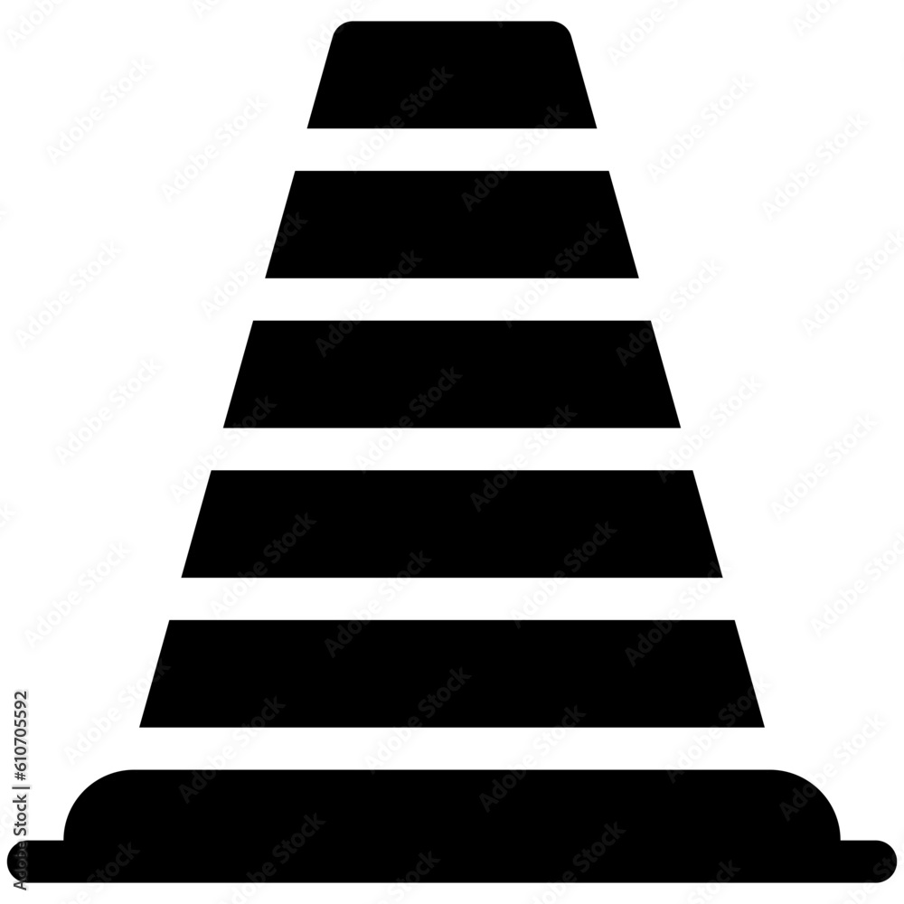 Traffic cone icon, Marathon related vector Traffic cone icon, Marathon related vector