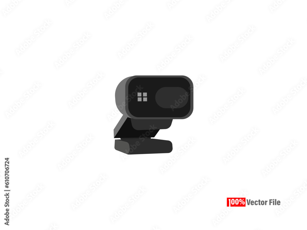 Vector illustrations web Cam. Isometric CCTV elements Security and technology concept - webcam Vector illustration isolated on white background CCTV camera icons. Vector illustrations web Cam. Isometric CCTV elements Security and technology concept - webcam Vector illustration isolated on white background CCTV camera icons.