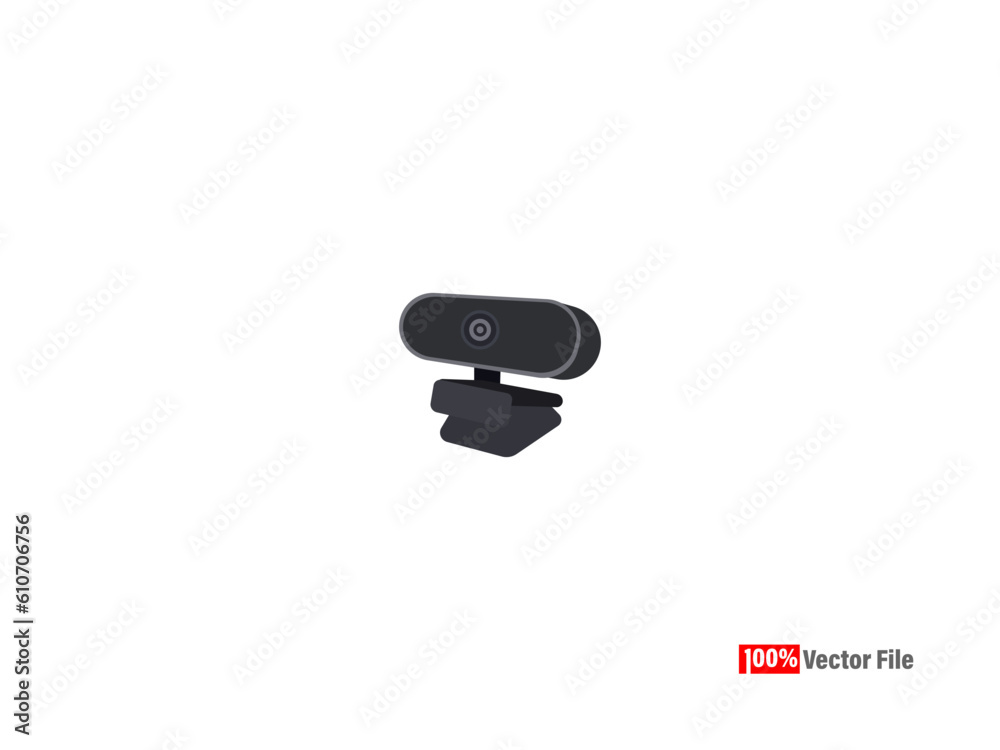 web camera icon. Design Template, security camera icons, video surveillance, cctv sign set, Minimal Web camera vector on a white background. Vector illustration. web camera icon. Design Template, security camera icons, video surveillance, cctv sign set, Minimal Web camera vector on a white background. Vector illustration.