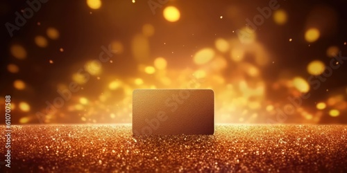 gold card background, by generative ai
