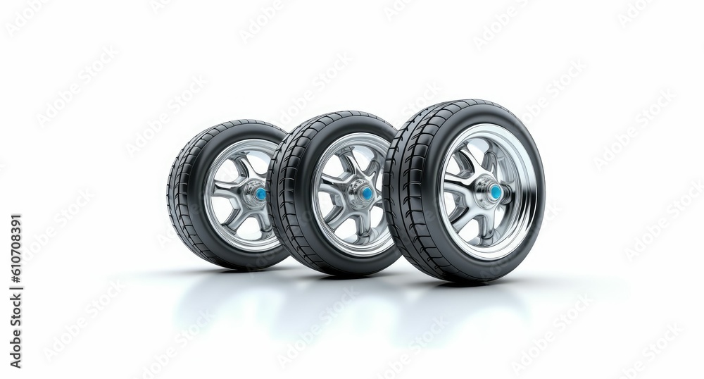 Road Wheels background by Generative AI Road Wheels background by Generative AI