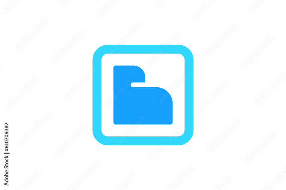square b logo vector premium template square b logo vector premium template