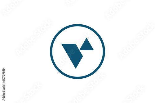 Letter V Arrow Up Logo Design Vector Free Download Letter V Arrow Up Logo Design Vector - GFXLoad