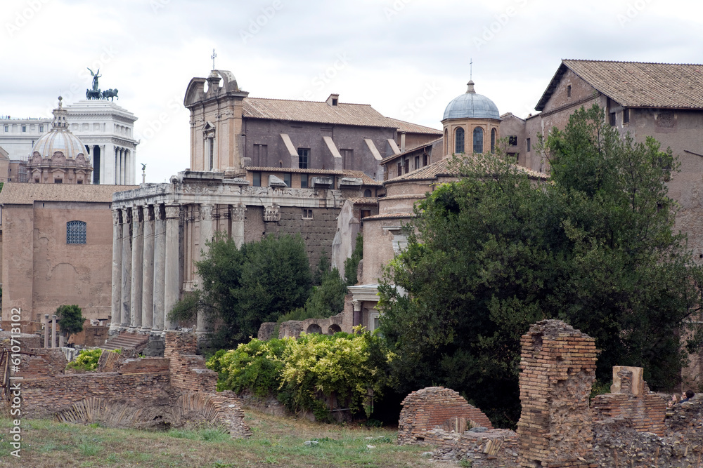 Obraz premium Forum center from the Palatine Hill - Rome - Italy