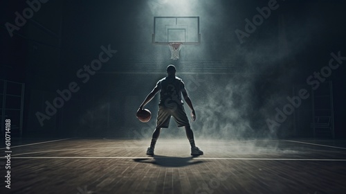Basketball Player, Generative AI, Illustration