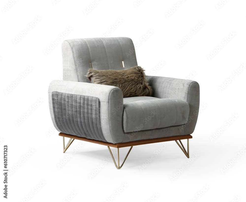 armchair isolated on white background . armchair isolated on white background .