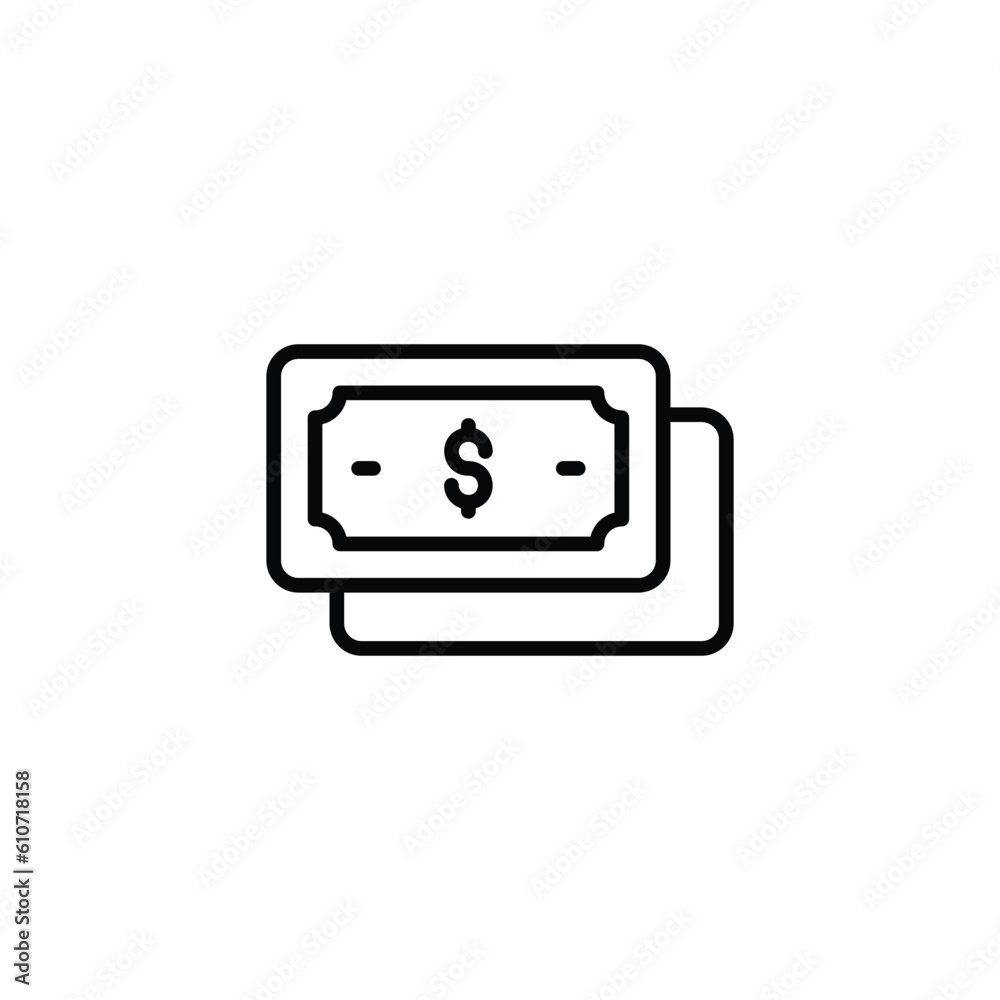 Cash icon design with white background stock illustration Cash icon design with white background stock illustration