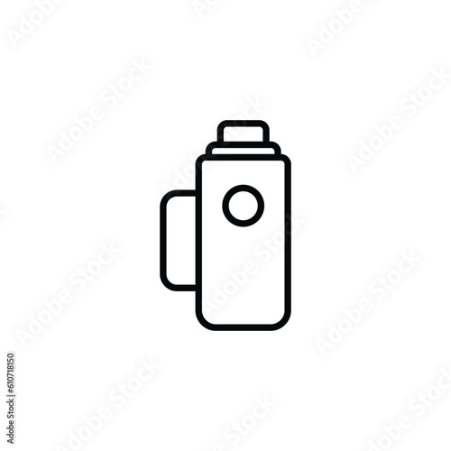 Themos icon design with white background stock illustration