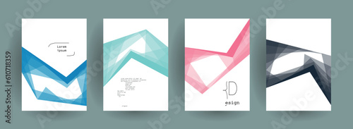 Abstract gradient vector background for business brochure cover design	