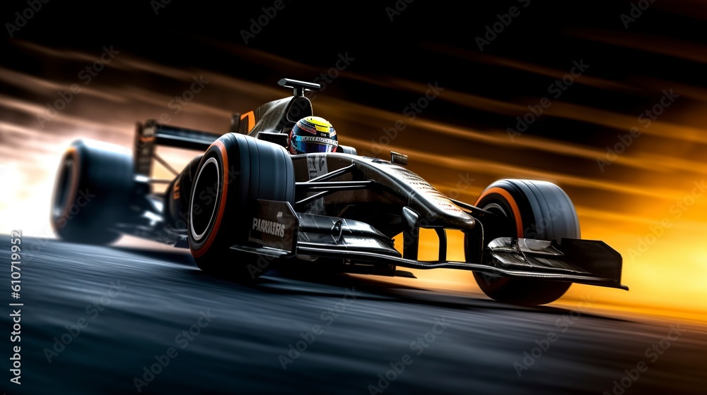 Formula 1 Cars, Generative AI, Illustration Formula 1 Cars, Generative AI, Illustration