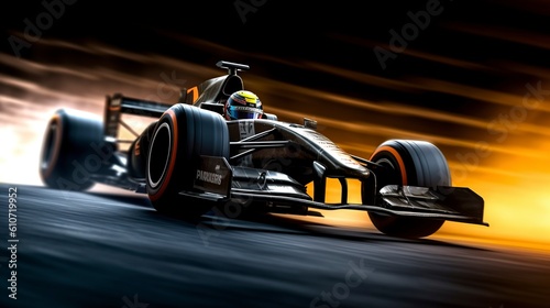 Obraz na plátně Formula 1 Cars, Generative AI, Illustration