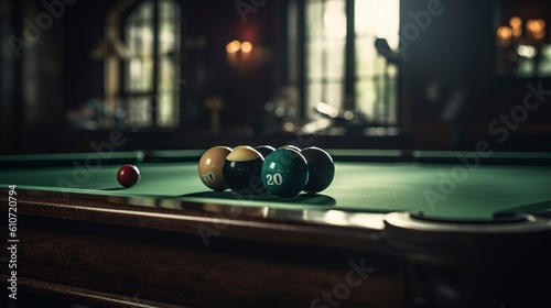 Billard, Generative AI, Illustration