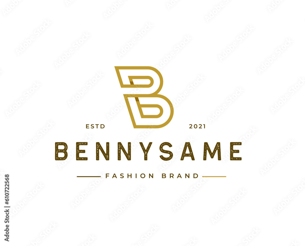 Minimalist Letter B logo vector template Minimalist Letter B logo vector template