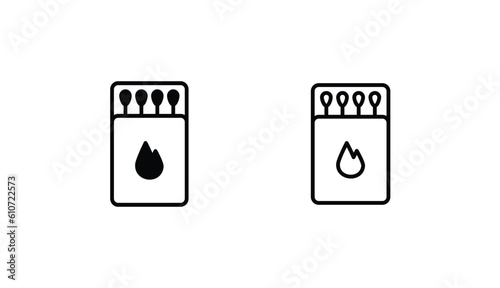 Match icon design with white background stock illustration