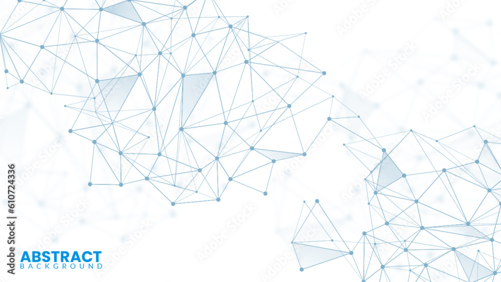 White background with plexus lines. Network connection dot. Abstract scientific wallpaper. Geometric background with abstract mesh. Digital technology and big data analysis illustration White background with plexus lines. Network connection dot. Abstract scientific wallpaper. Geometric background with abstract mesh. Digital technology and big data analysis illustration