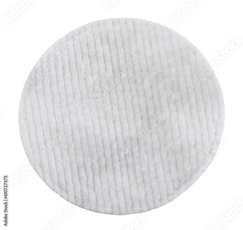 Cosmetic disc on a white background for facial skin care. View from above. Health and body care photo