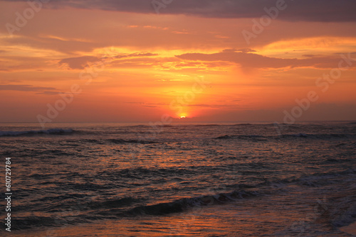 sunset at the beach © Kaushal