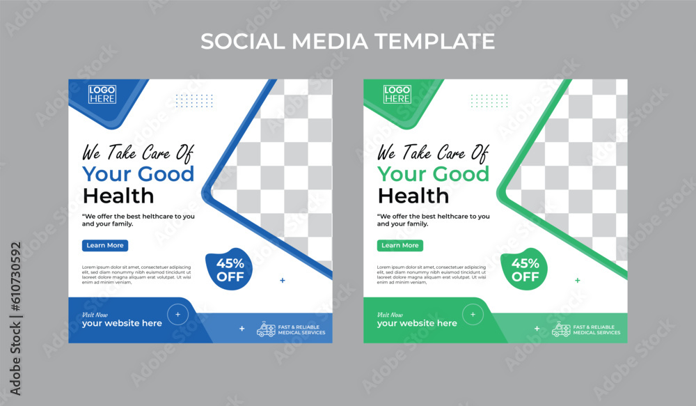 Obraz premium Social Media Template