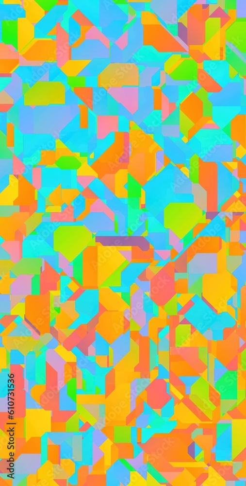 Abstract colorful geometric shapes background illustration.