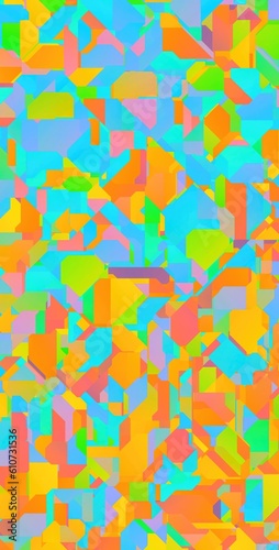 Abstract colorful geometric shapes background illustration.