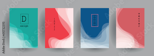 Abstract gradient vector background for business brochure cover design	