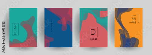 Abstract gradient vector background for business brochure cover design	