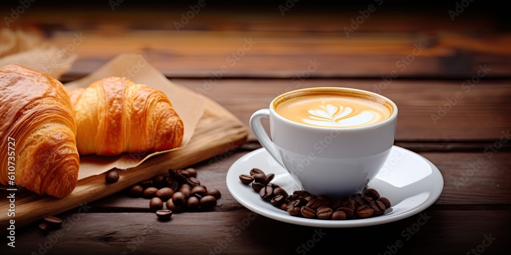 Morning Delight. Close Up of Brown Espresso with Brown Coffee Drink on a Wooden Table
Morning Delight. Close Up of Brown Espresso with Brown Coffee Drink on a Wooden Table