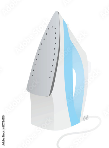 Steam iron- vertical. vector illustration