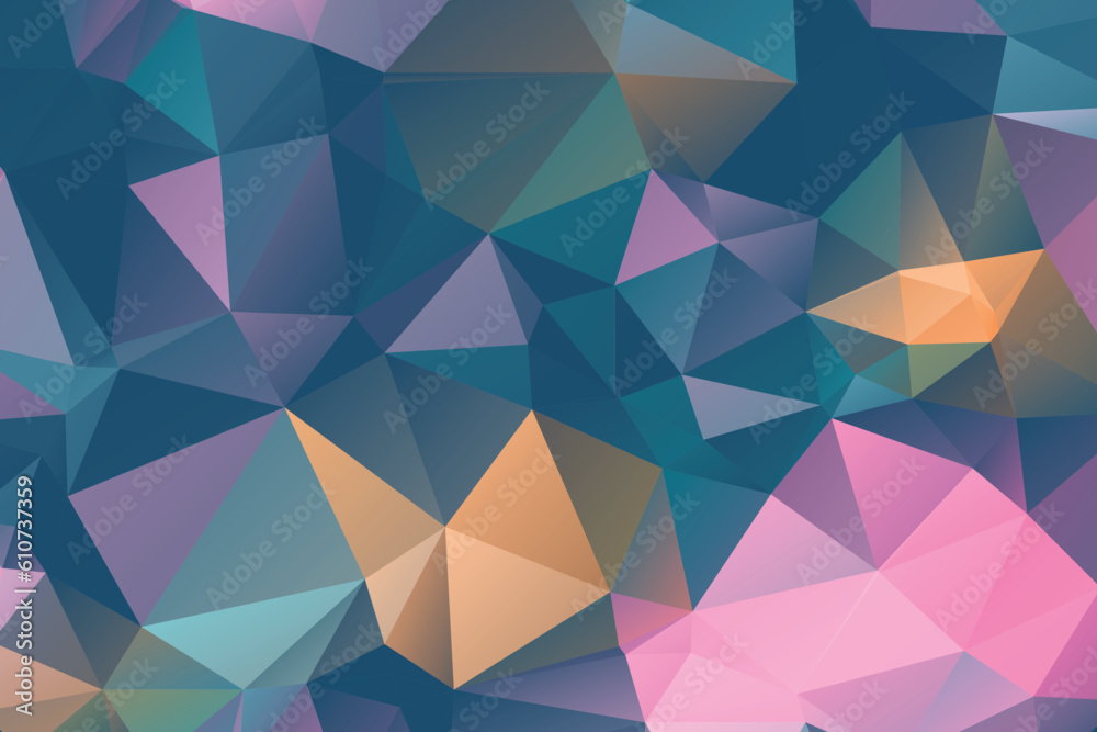 Obraz premium Low Poly vector abstract textured polygonal background. Blurry triangle design. Pattern can be used for background.