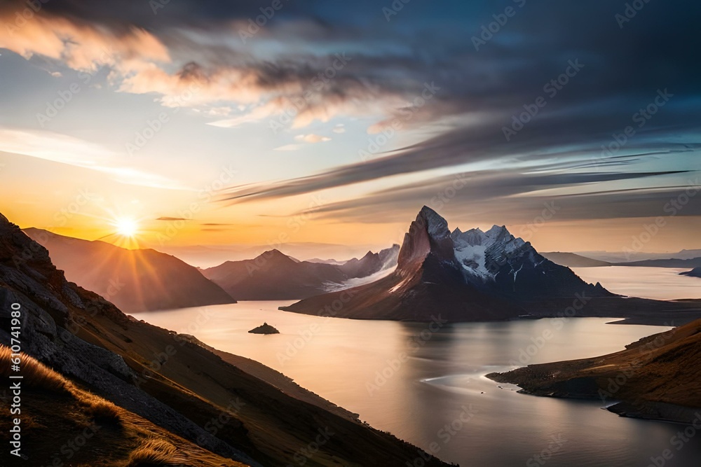sunset over the mountains The Art of Earth: Unforgettable Landscapes that Inspire