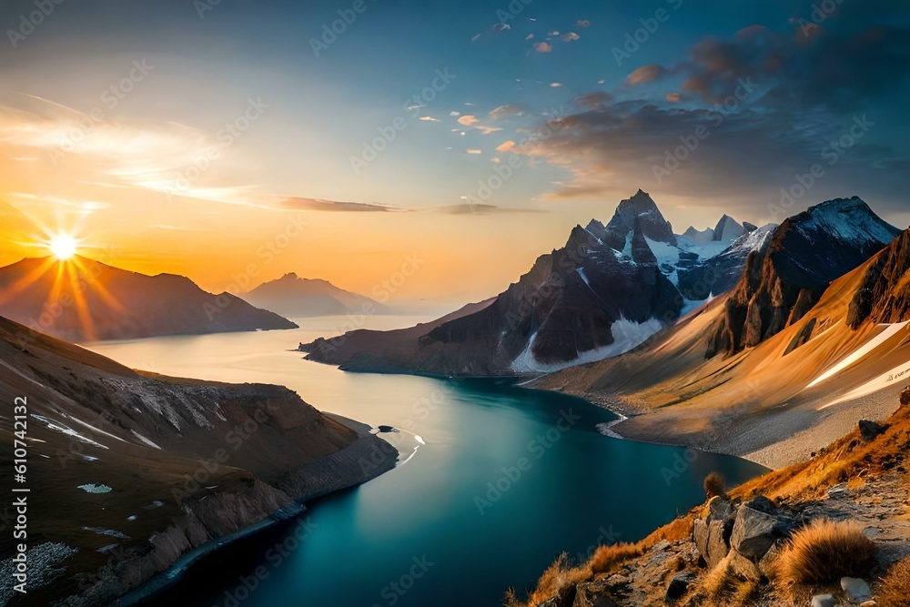 sunset in the mountains The Art of Earth: Unforgettable Landscapes that Inspire